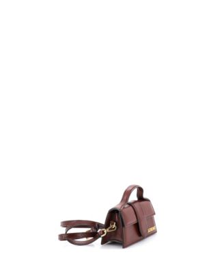 Le Bambino Top Handle Flap Bag Leather