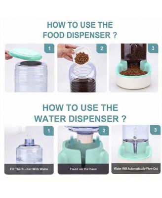 Automatic Pet Feeder and Water Dispenser, 5.2L Capacity, BPA Free, Durable Design