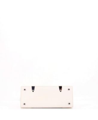 PM Saigon Top Handle Bag Coated Canvas with Leather