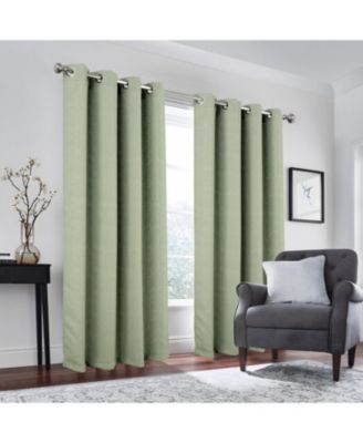 100% Polyester 190 GSM Marina Revisible Blackout Grommet Curtain Panel 54" x 84"