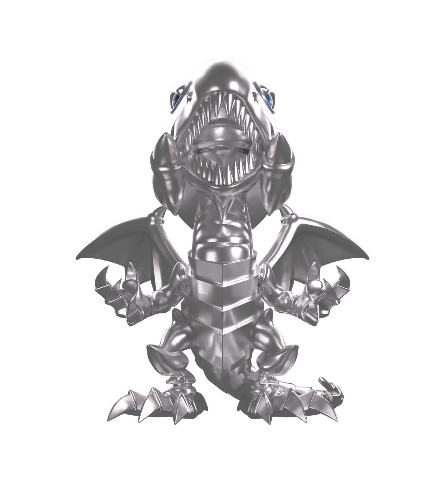 Детская фигурка Youtooz Blue-Eyes White Dragon Chrome Limited-Edition Vinyl Figure, Ages 14+ — фото 5