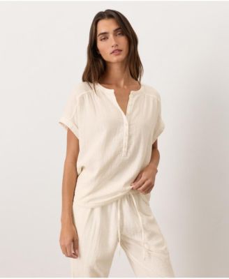 Women's Organic Cotton Coastal Double Gauze Popover