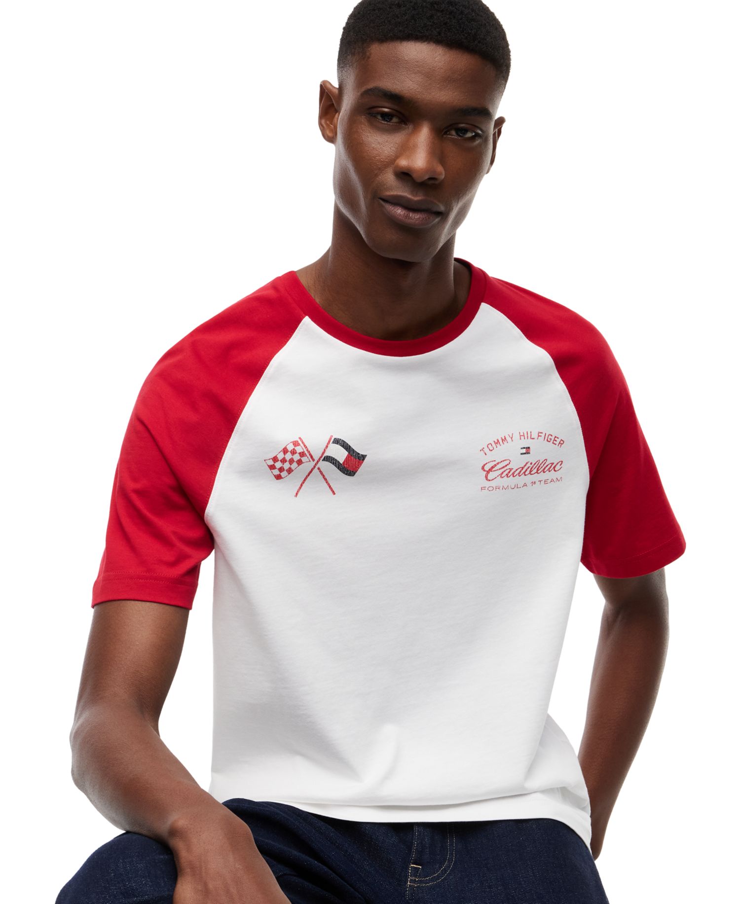 x Cadillac F1® Men's Varsity Raglan T-Shirt
