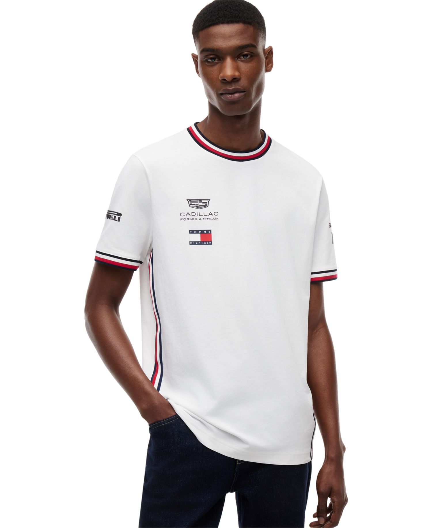 x Cadillac F1 Men's Drivers 77 Short-Sleeve T-Shirt