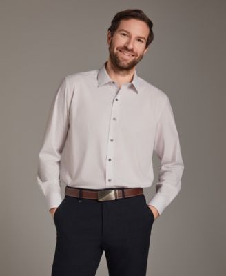 Men's Regular Fit Micro Dot Dress Shirt