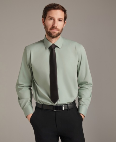 Мужские Alfani Men's Regular-Fit Solid Dress Shirt