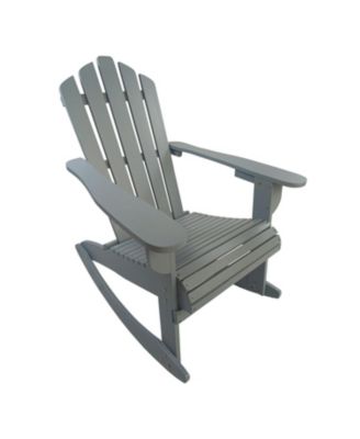 Reclining Wooden Outdoor Rocking Adirondack Chair