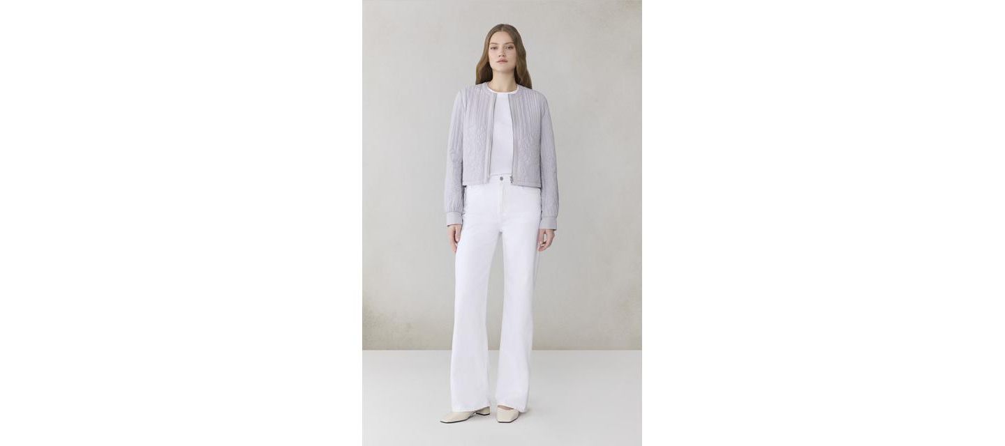 Женская куртка Soia & Kyo Reita Boxy Jacket in Insulated Soft Nylon, цвет: Лавандовый — фото 2