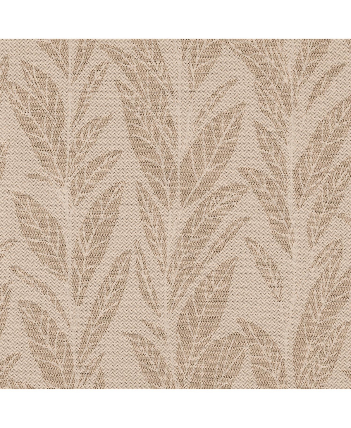 Rt Designers Collection 100% Polyester 270 Gsm Reba Luxury Jacquard Blackout Grommet Curtain Panel 54" x 90" Taupe