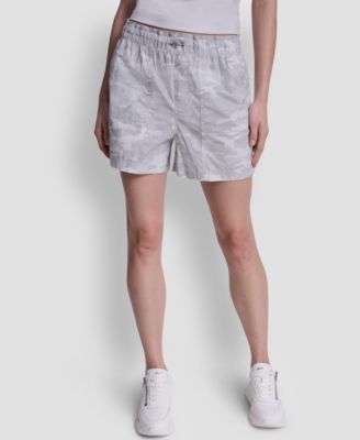 Women's Mid-Rise Bungee Waist Shorts