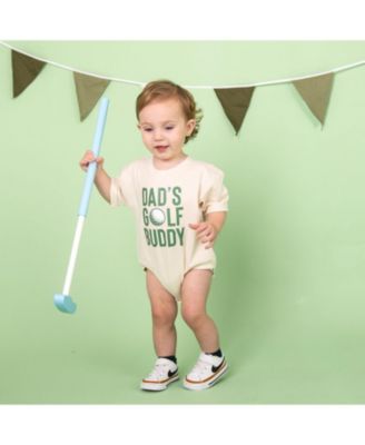 Baby Boys Dad's Golf Buddy Short Sleeve Romper