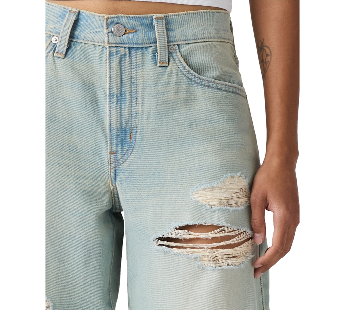 Levi's Women's Mid Rise Baggy Shorts