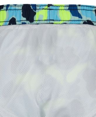 Boys' 4-7 Camo Print Swim T-Shirt and Shorts, 2-Piece Set