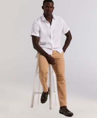 Men's Solid Linen Shirt
