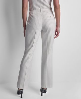 Women's Pinstripe Flared Fit Pants