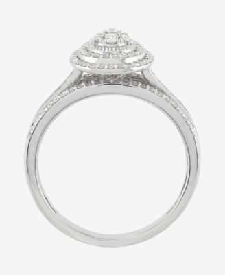 Diamond Engagement Ring (1/2 ct. t.w.) in 10k White Gold