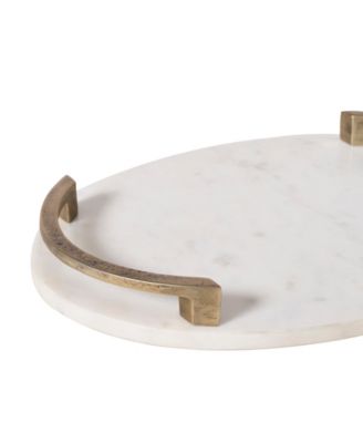 Bianca 18" Marble Tray