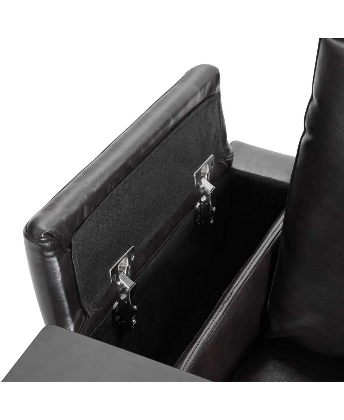 Clihome Power Motion Recliner with Usb Charging Port and Hidden Arm Storage 2 Convenient Cup Holders Design and 360° Swivel Tray