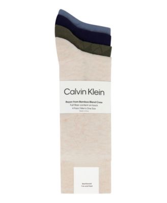 Men's Crew Dress Socks, 4-Pack