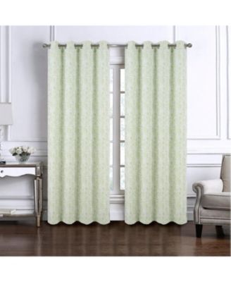 100% Polyester 140 GSM Liana Jacquard Grommet Curtain Panel