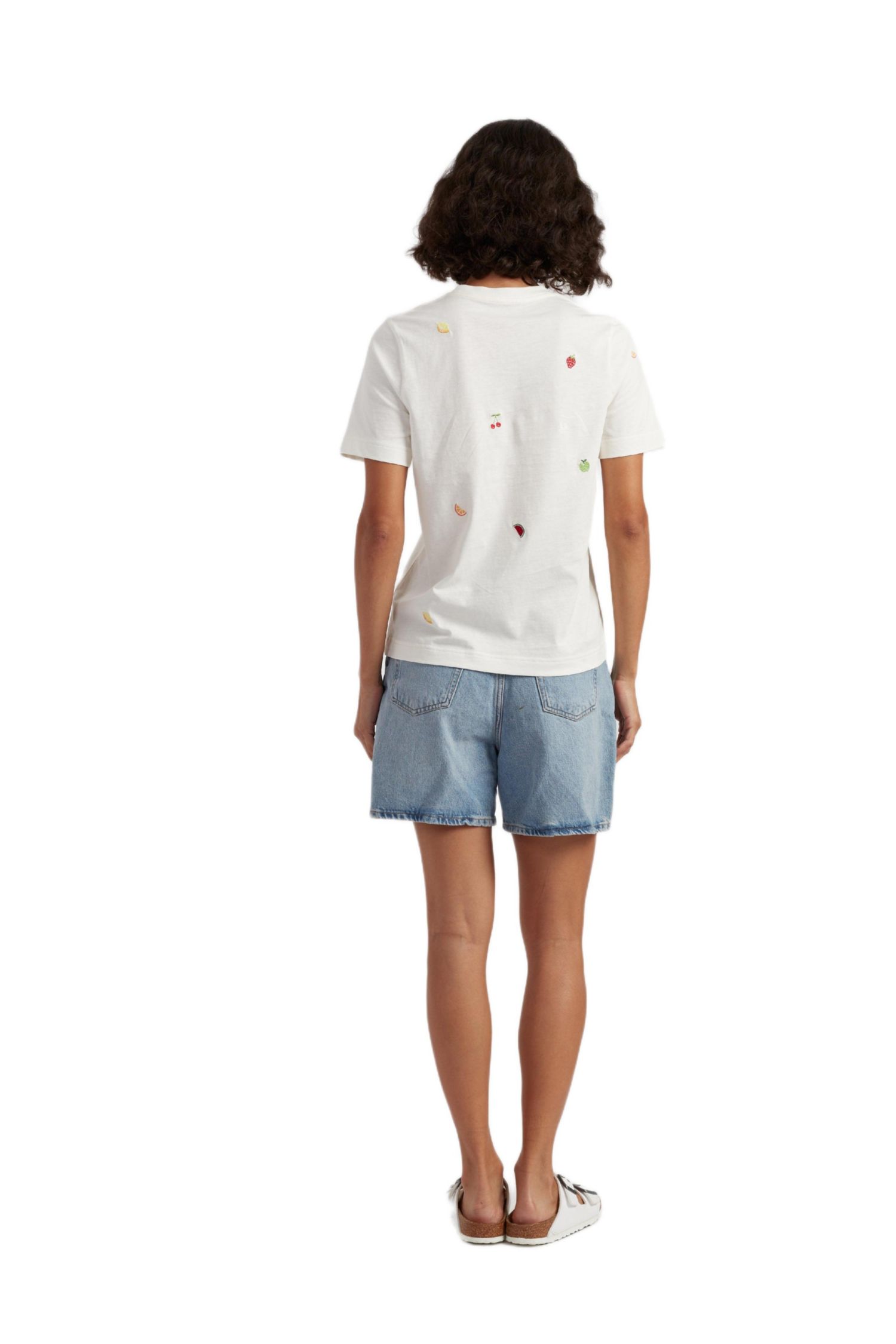 Women's Chinti and Parker Cotton Snoopy Fruit T-Shirt