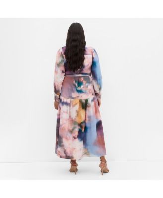 Women's Haze Bloom Print Maxi Dress
