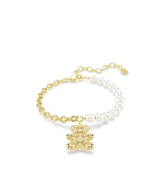Gold-Tone Plated Teddy Bear Idyllia Bracelet