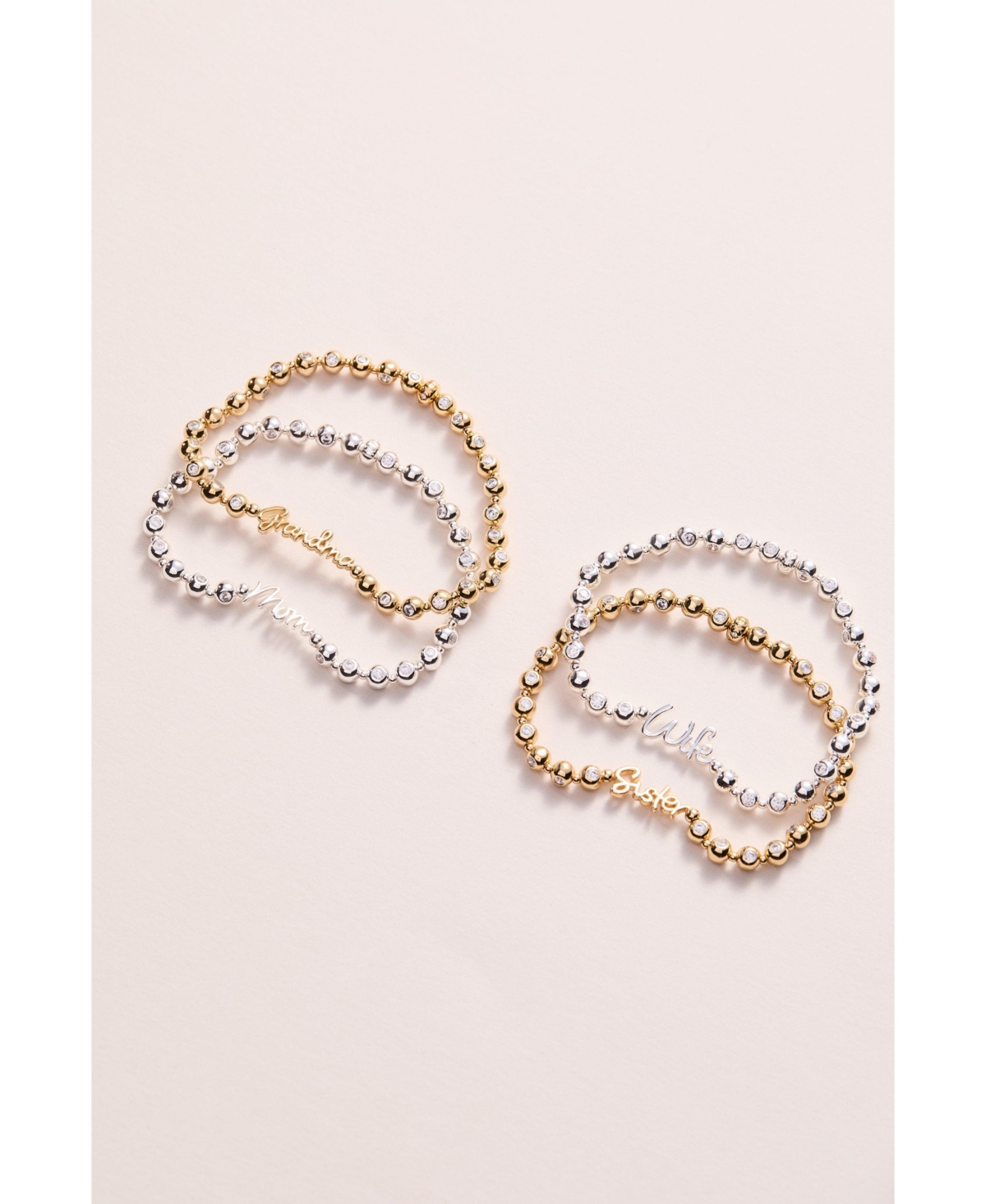 Alex and Ani Sister Elongated Crystal Stretch Bracelet