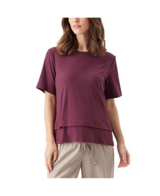 Maternity Ripe Mike Rib Nursing Top