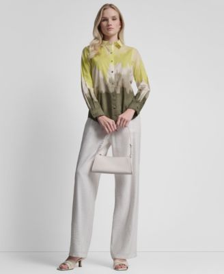 Women's Voile Ombre Long-Sleeve Shirt