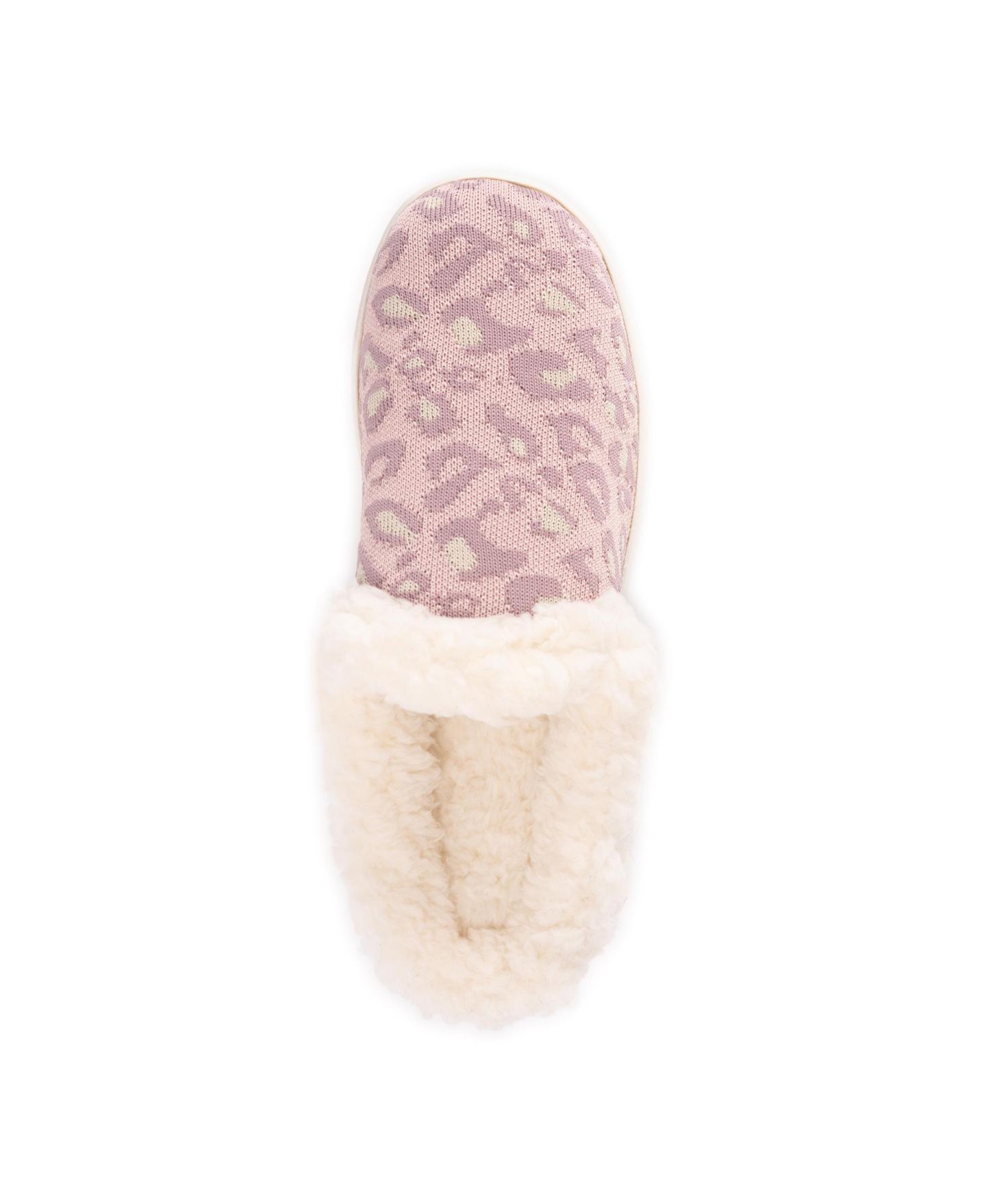 Женские тапочки MUK LUKS Nony Flyknit Slippers, цвет: Пудровый — фото 6