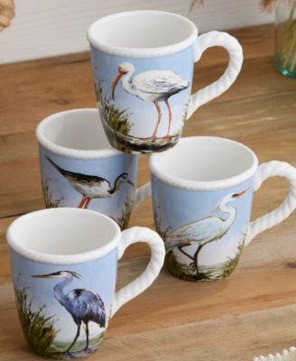 Coastal Birds 16-Pc. Dinnerware Set, Service for 4