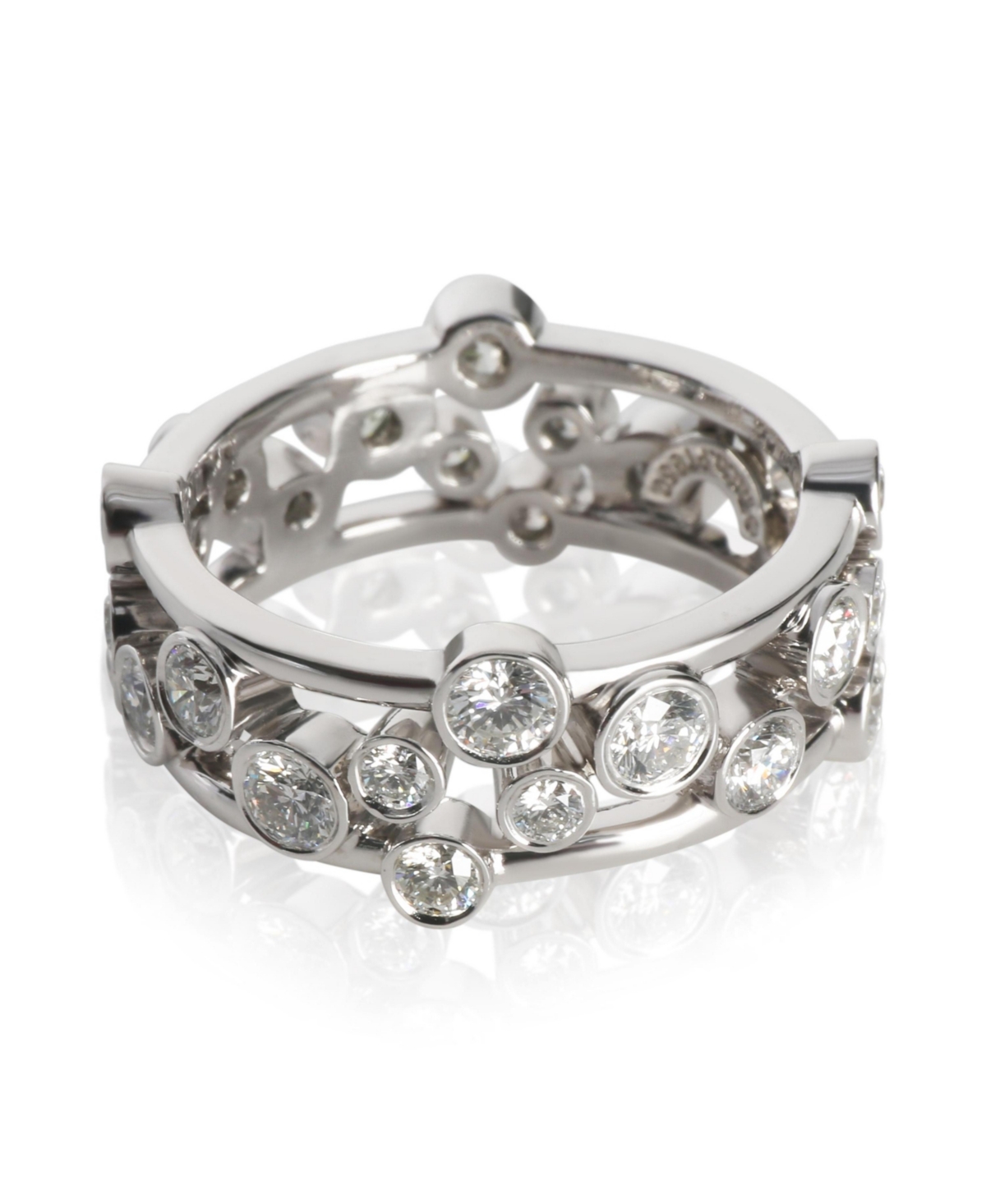 Tiffany & Co. Platinum Diamond Bubbles Ring