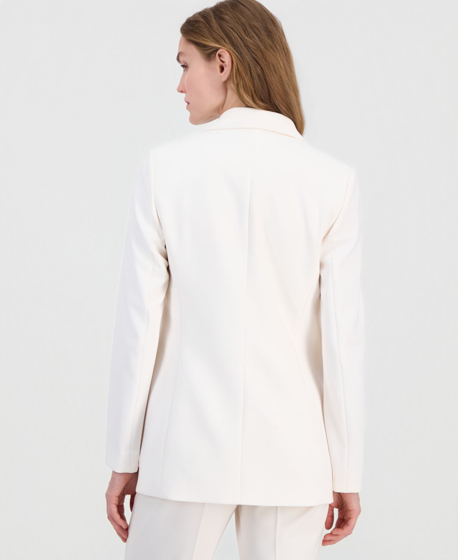 Women's Notch-Collar Open-Front Three-Pocket Blazer
