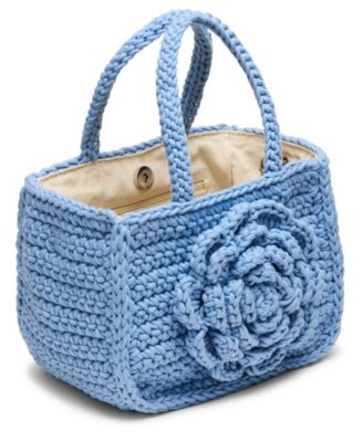 Luvly Crochet Rose Small Tote Bag