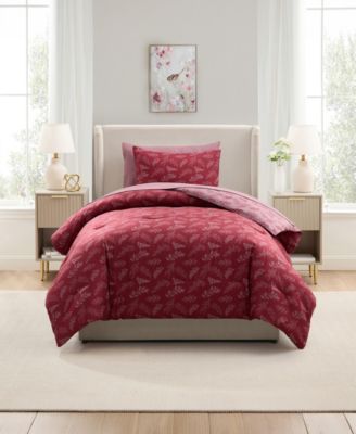Luxury Soft Botanical Design 5-Pc. Comforter Set, Twin