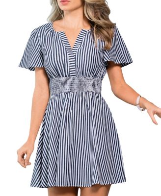 Women's Last Summer Striped Mini Beach Dress