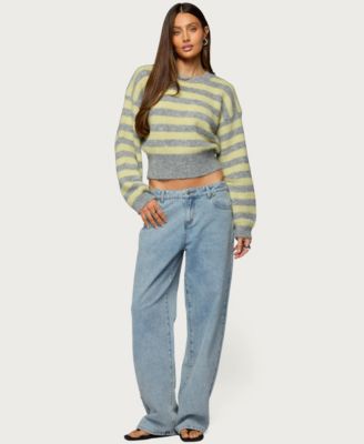 Women's Penelope Fuzzy Striped Sweater