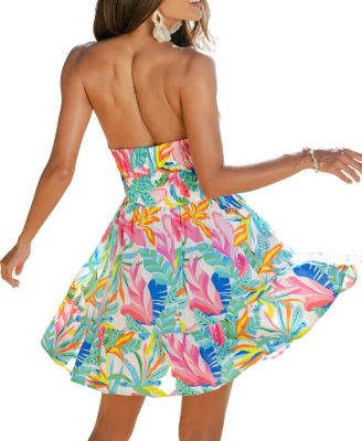 Women's Sanctuary Tropical Mini Beach Dress
