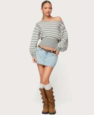 Women's Mika Off Shoulder Oversized Sweater