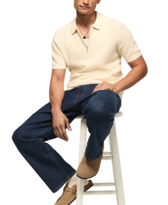 Men's Quarter-Zip Polo Sweater