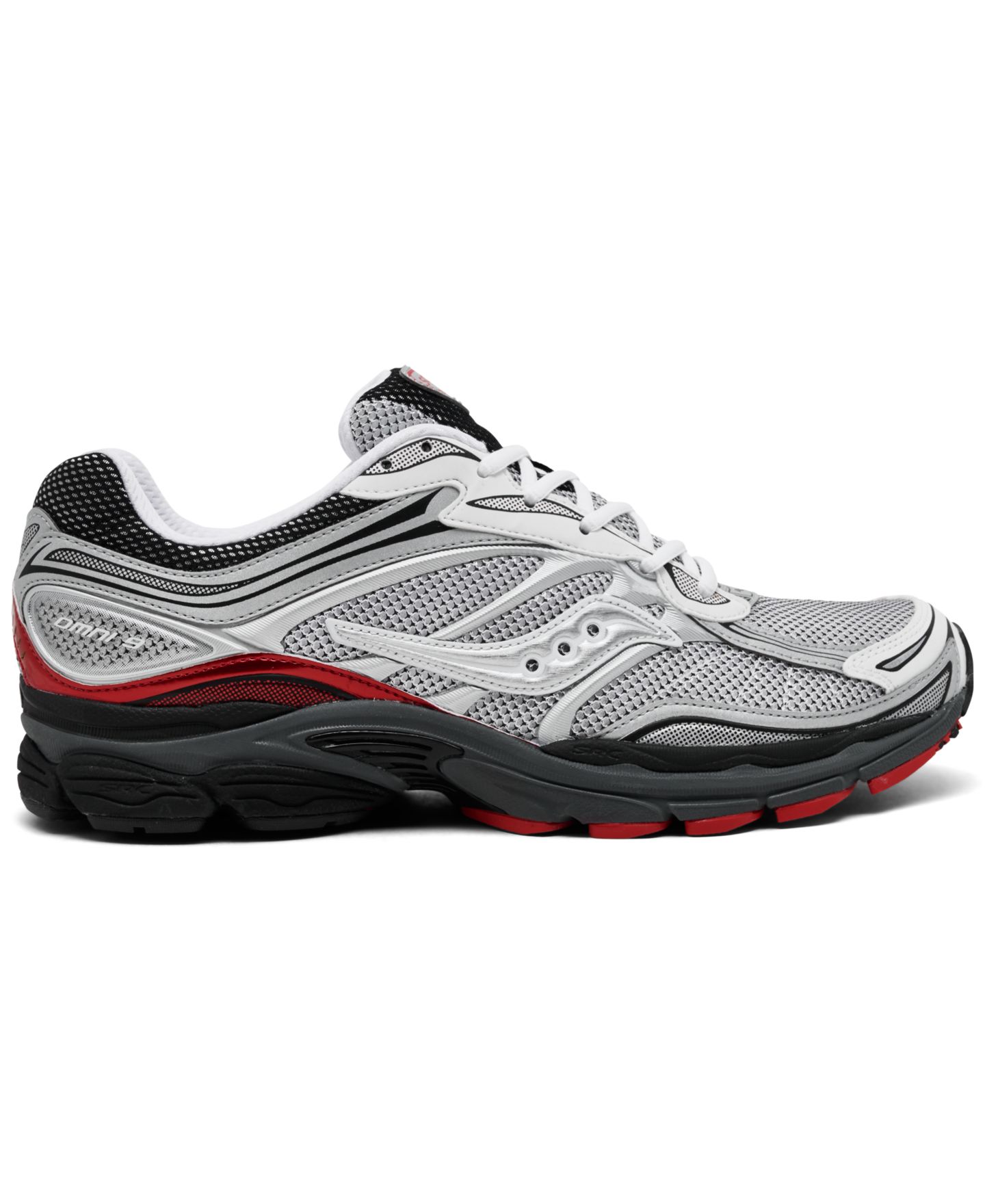Повседневные кроссовки Saucony ProGrid Omni 9, цвет: Белый / Малиновый — фото 2