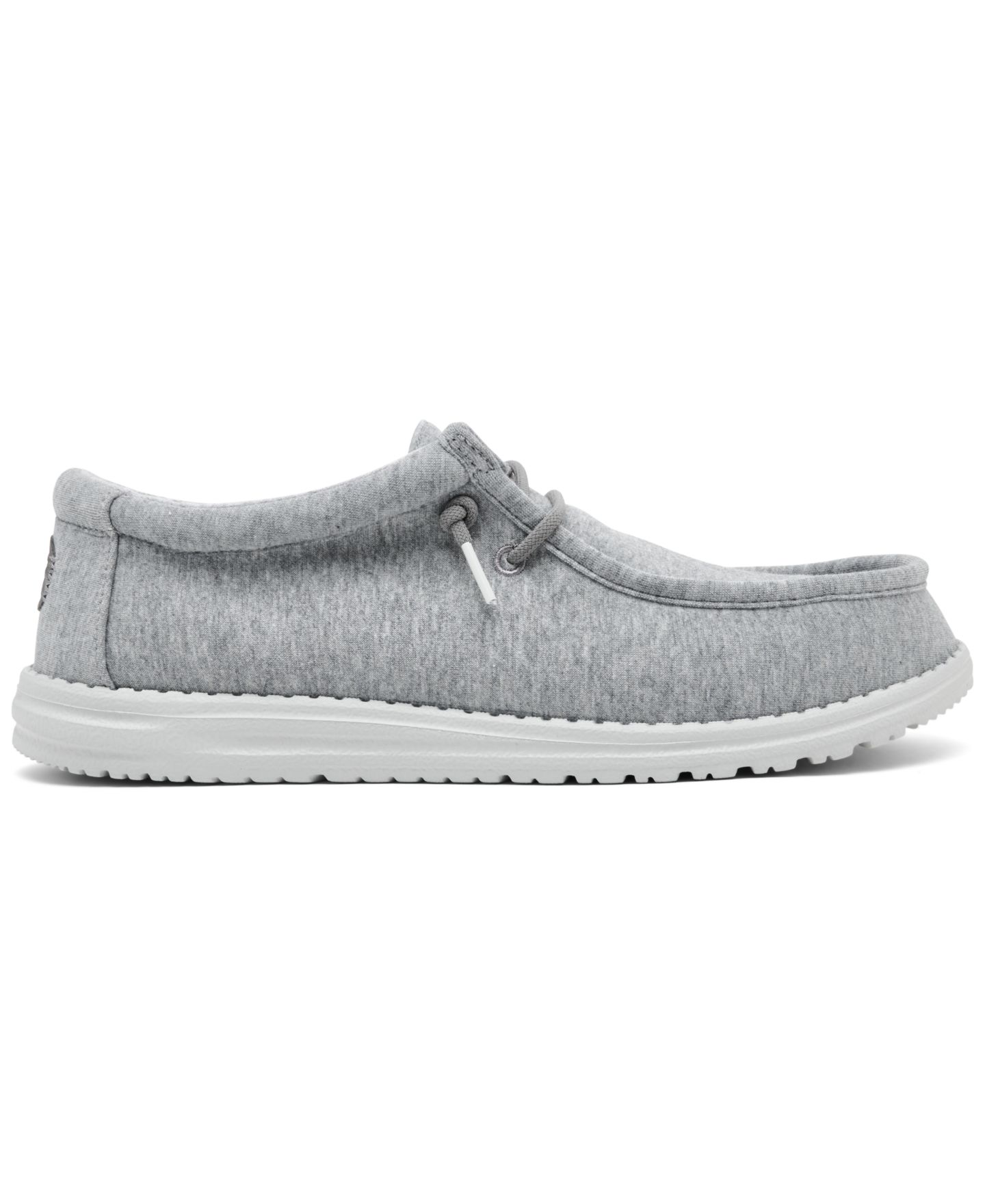 Мужские мокасины Hey Dude Wally Stretch Jersey Slip-On Casual Moccasins, цвет: Серый серо-коричневый — фото 2