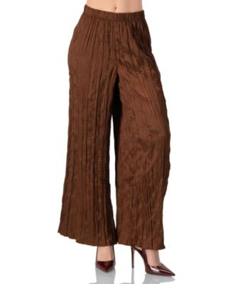 Women's Wide-Leg Pleated Trousers