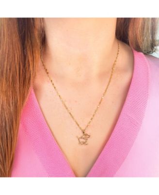 Mini Gold Puppy Charm 14K Gold