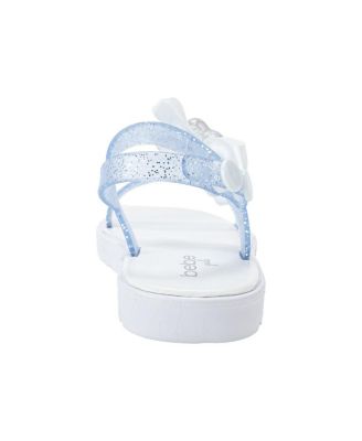 Toddler PCU Sandal with Bow and Heart Charm