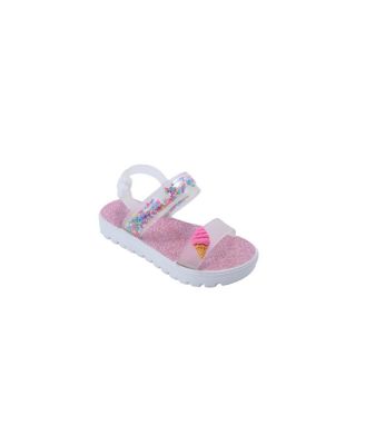 Toddler PCU Sandal with Sprinkles and Ice Cream Charm