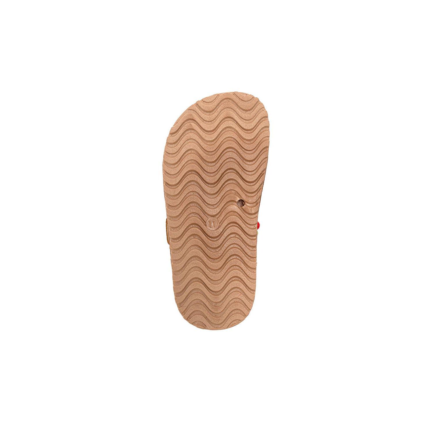 Girls Sandals - Comfortable, Easy Slide-On with Cherry Charm Detail