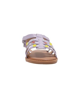 Girls Girl's  Fashion Sandals – Comfy Dressy Shoes with Fruit Accents, Studs, and Hanging  b  Charm