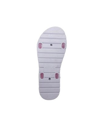 Girls PCU sandal with Glitter Flower snd RS